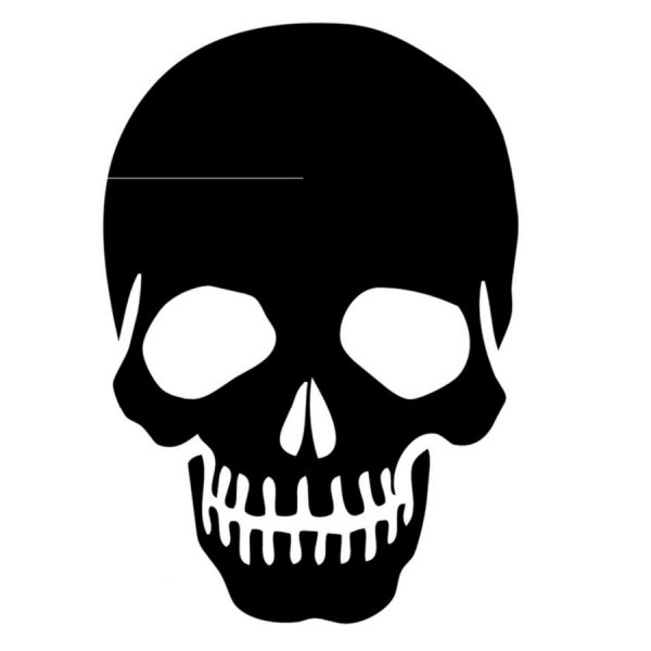 Череп трафарет