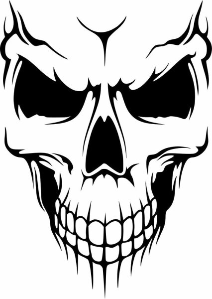 Череп трафарет