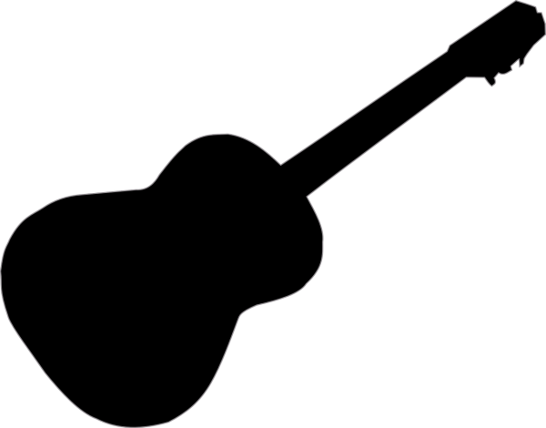 Акустическая гитара силуэт