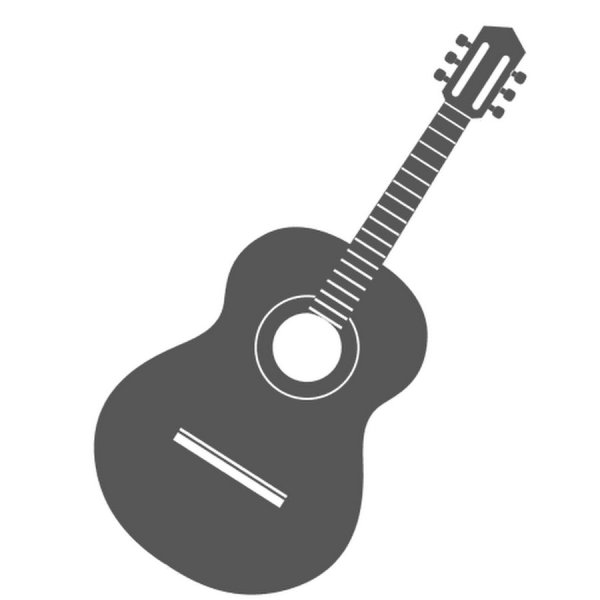 Акустическая гитара силуэт