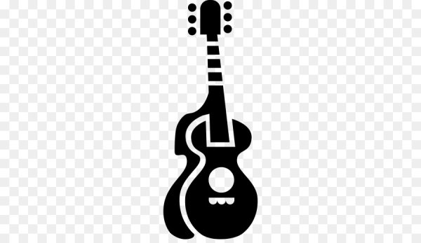 Акустическая гитара силуэт