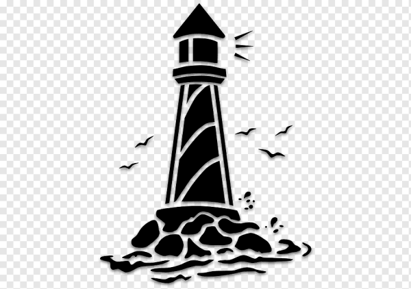 Маяк силуэт