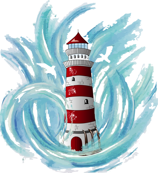 Маяк иллюстрация
