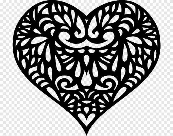 Сердечко ажурное