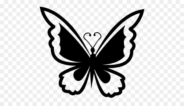 Силуэт бабочки