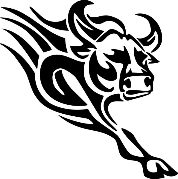 Тату трайбл бык