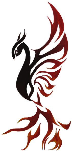 Стилизованная птица Феникс