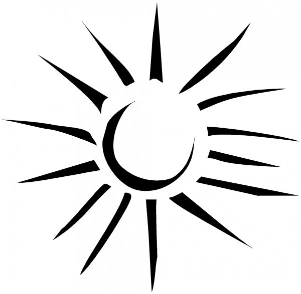 Графическое изображение солнца