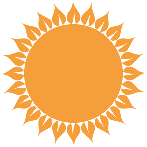 Графическое солнце