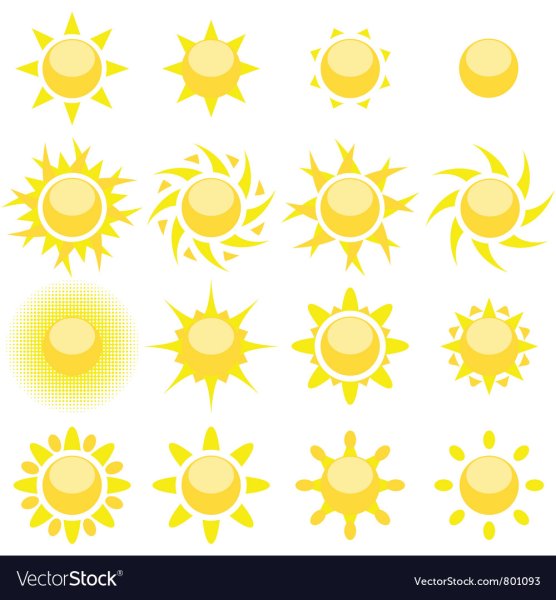 Векторное солнце