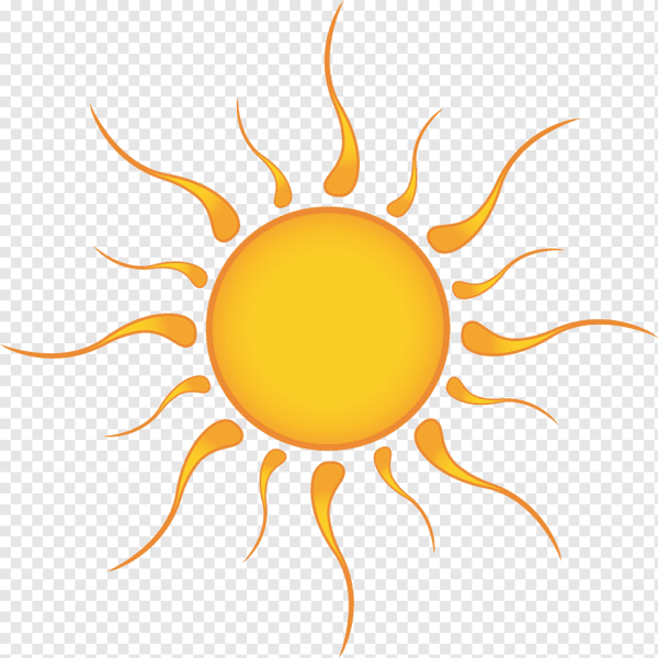 Солнце клипарт на прозрачном фоне