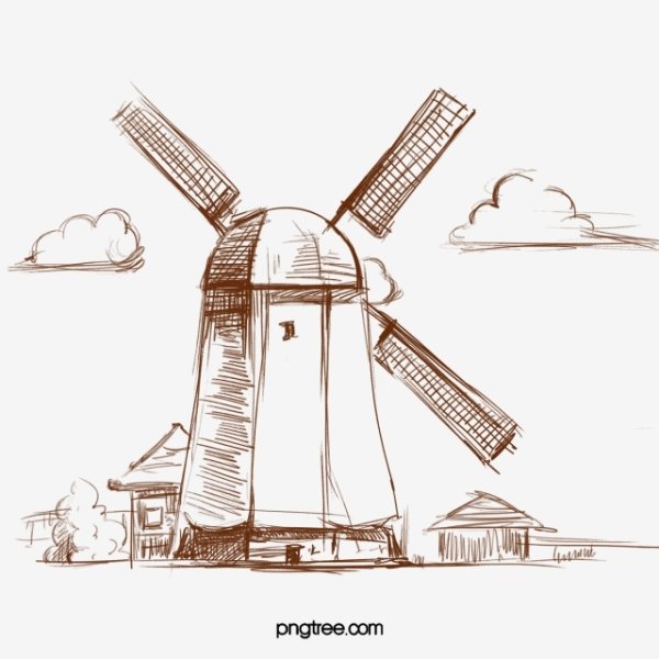 Мельница стилизация