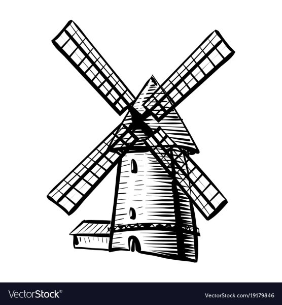 Мельница вектор