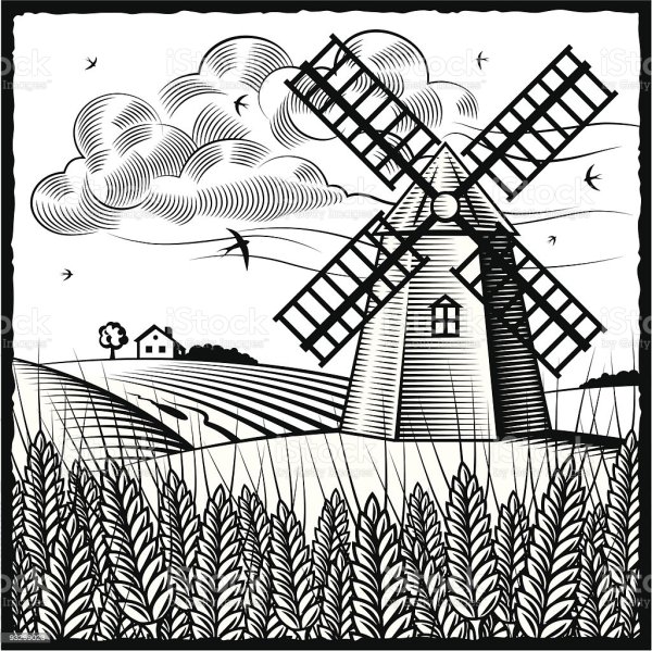 Мельница Графика