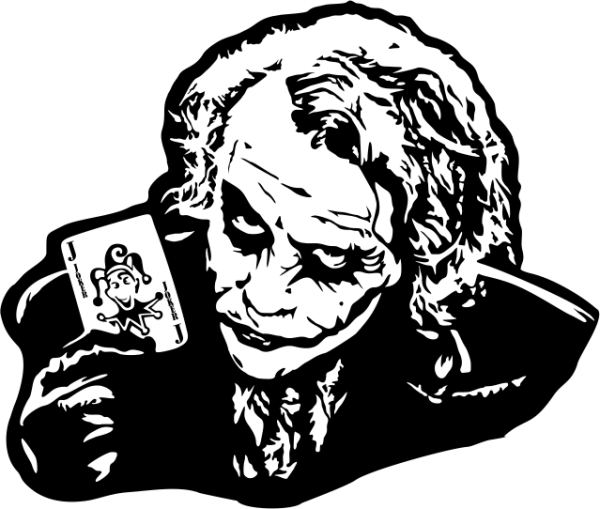 Наклейка Джокер на заднее стекло автомобиля