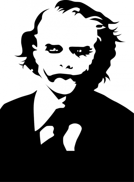 Джокер черно белый