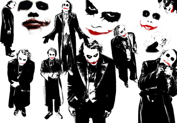 Джокер черно белый