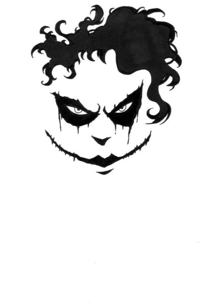 Joker трафарет
