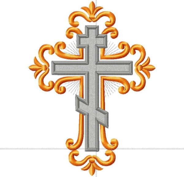 Восьмиконечный православный крест вектор