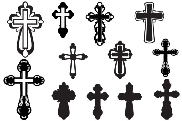 Православный крест вектор