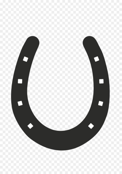 Подкова на прозрачном фоне