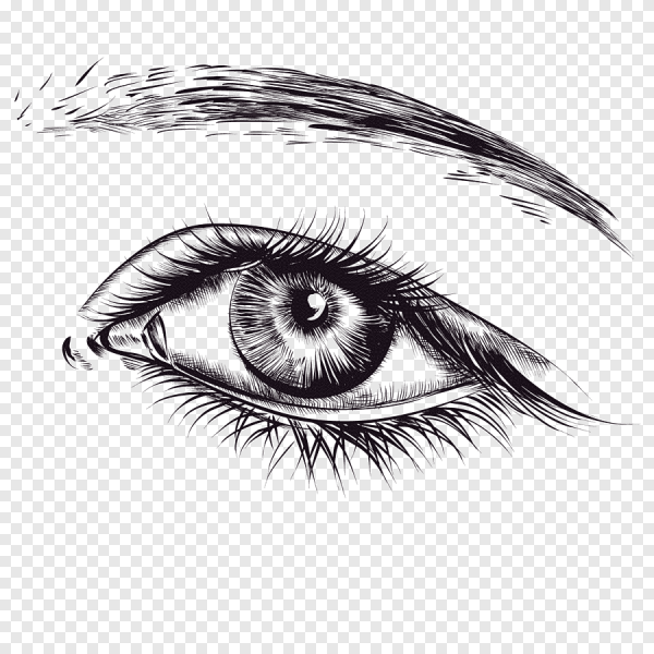 Глаза на прозрачном фоне
