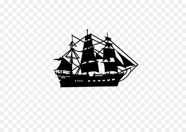 Силуэт парусного корабля