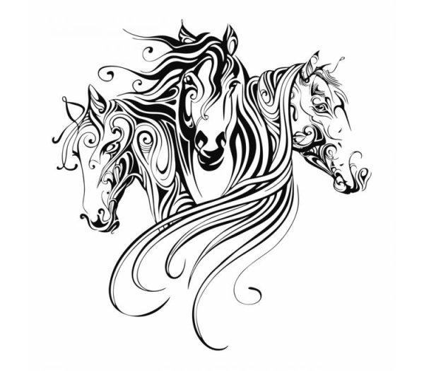 Стилизованный конь