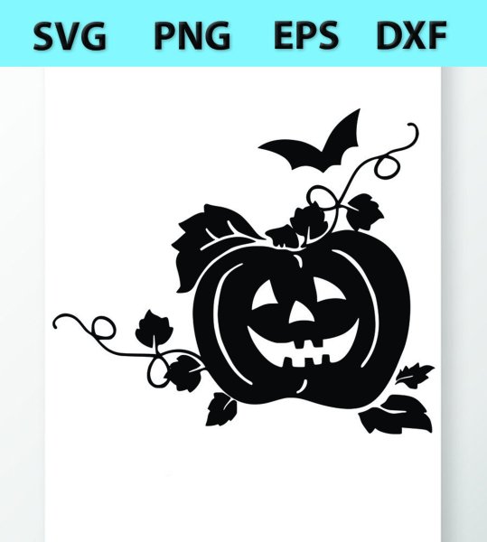 Силуэт тыквы на Хэллоуин