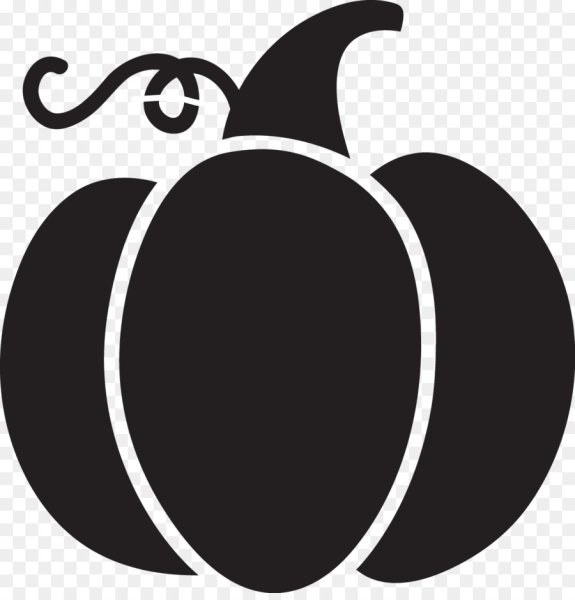 Силуэт тыквы на Хэллоуин