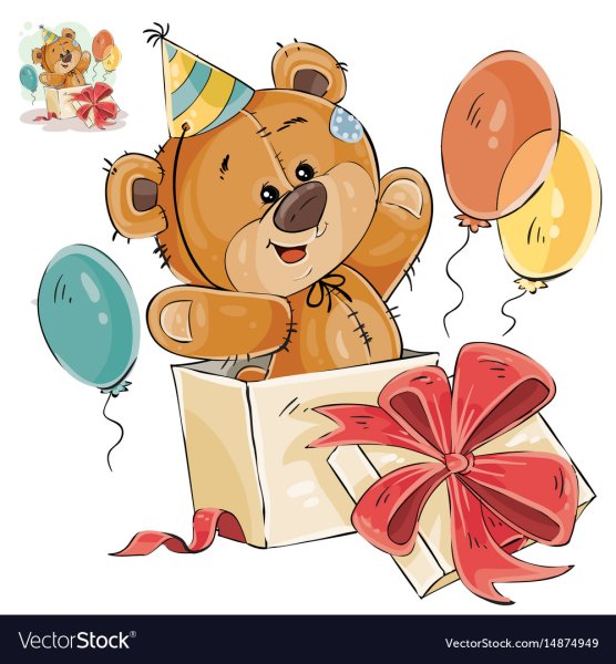 Мишка вектор черный