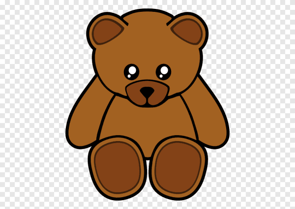 Медвежонок черно белый