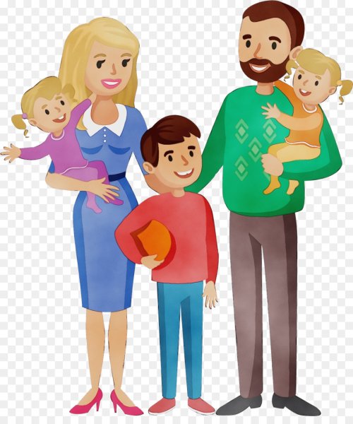 Семья мультяшная