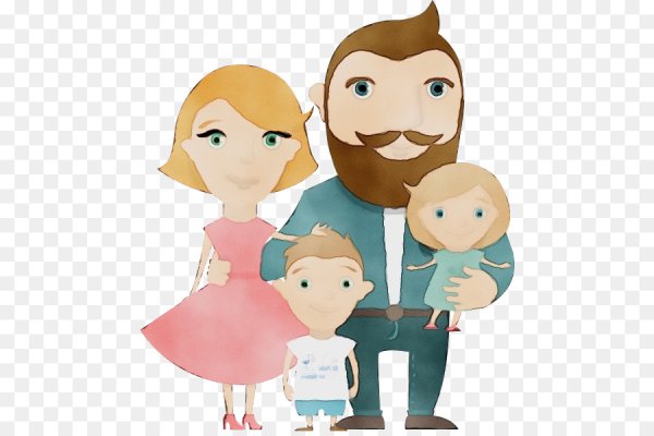 Дети и родители вектор