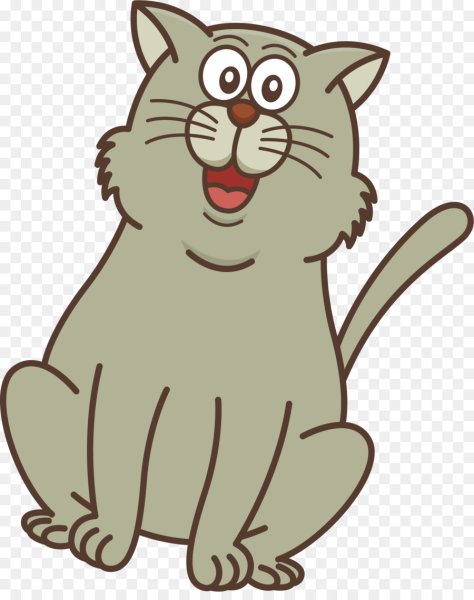 Кошка мультяшка