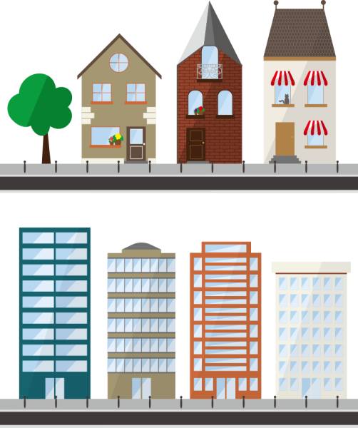 Домик многоэтажный