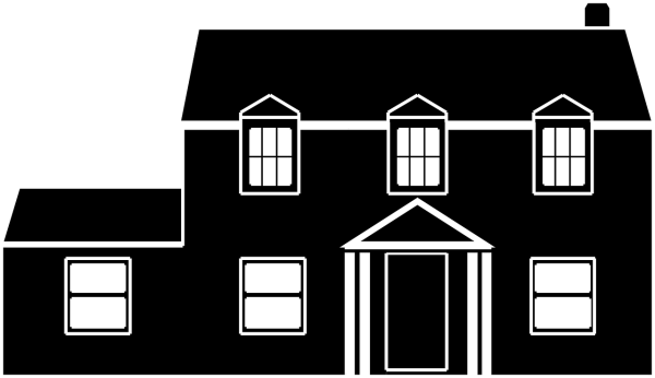 Коттедж силуэт