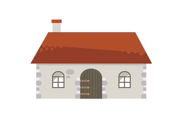 Домик мультяшный