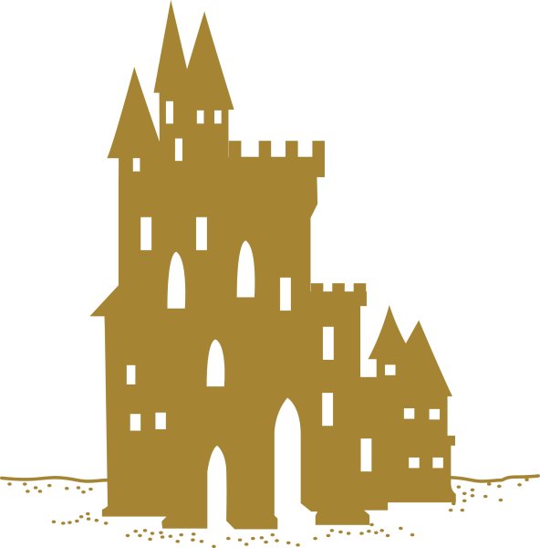 Замок силуэт