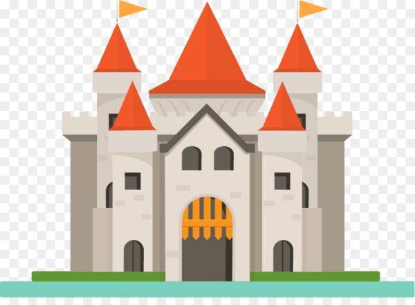 Средневековый замок вектор