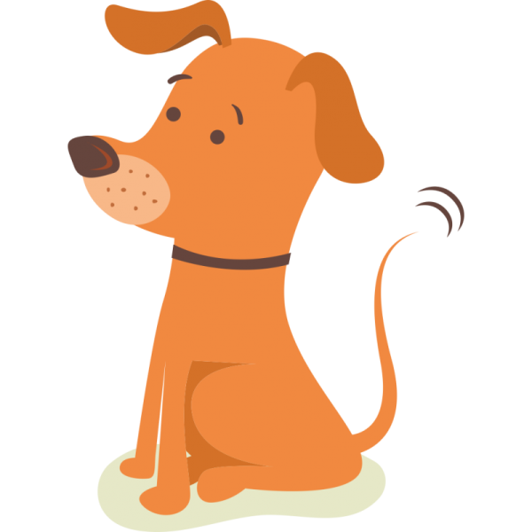 Собачка для детей вектор