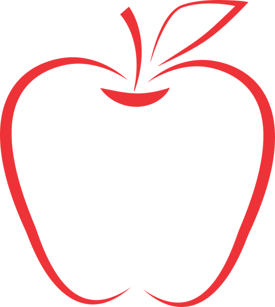 Яблоко силуэт