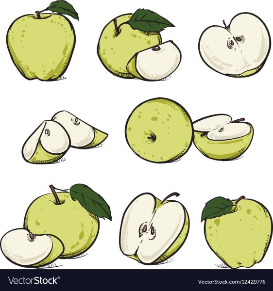 Четвертинка яблока