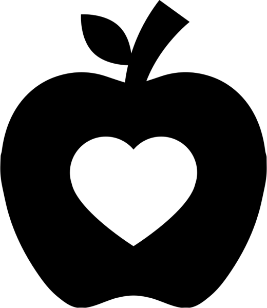 Яблоко силуэт