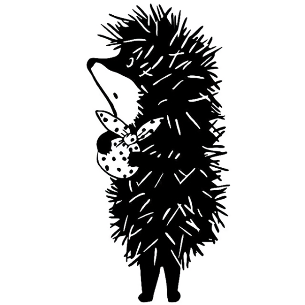 Ежик в тумане раскраска