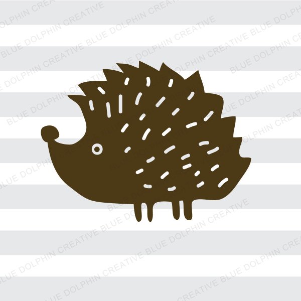 Силуэт ежика