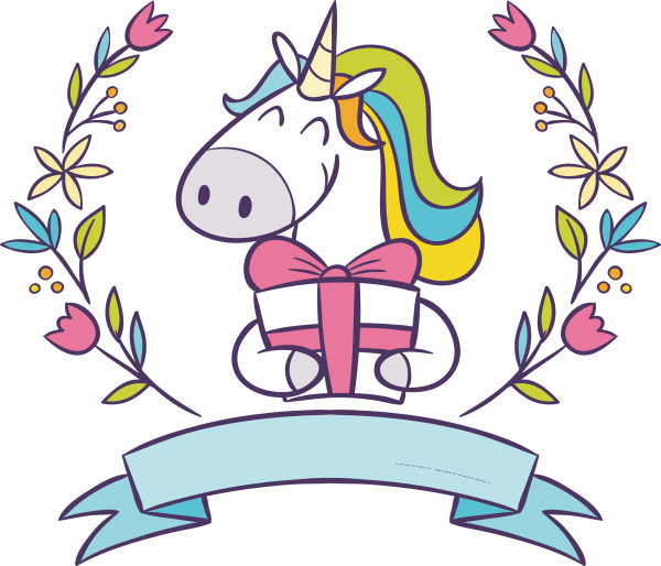 Единорожка с подарком
