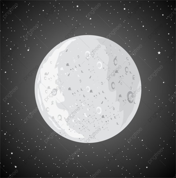 Луна вектор