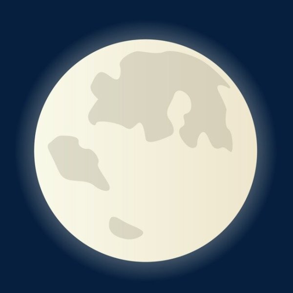 Полная Луна вектор