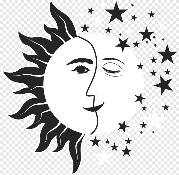 Солнце и Луна Графика